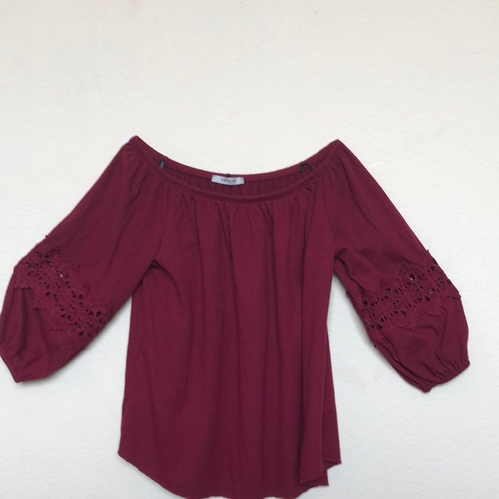 Off the shoulder shirt